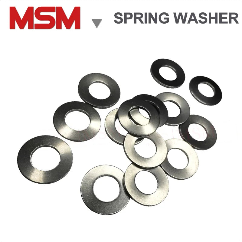 10/20 pcs Stainless Steel Disc Spring Compression Spring Washer Outer Diameter 25mm 28mm 31.5mm 35.5mm Thickness 0.7~2mm