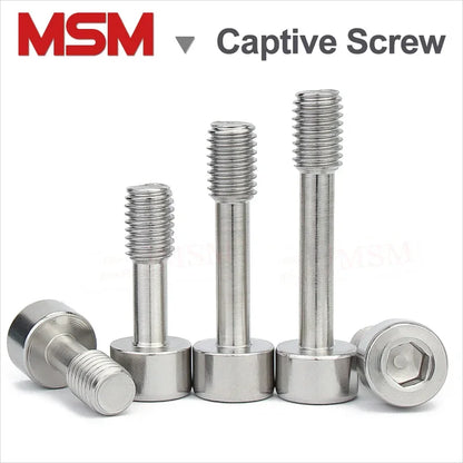 10/4 Pcs Stainless Steel Hexagon Socket Head Reduced Shanke Screws/Bolts Hand Twist Captive Screw Anti-drop M3 M4 M5 M6 M8