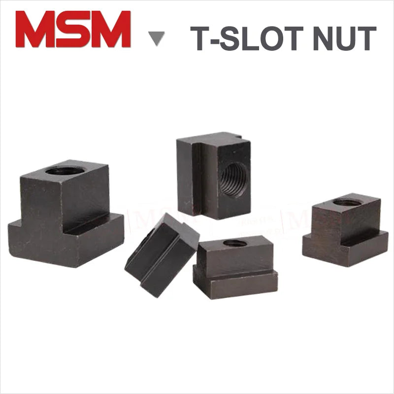 10/5/2 PCS 8.8 Level High Intensity Carbon Steel T-slot Nuts Black For CNC Lathe Machine Mold Clamping M6 M8 M10 M12 M14 M16