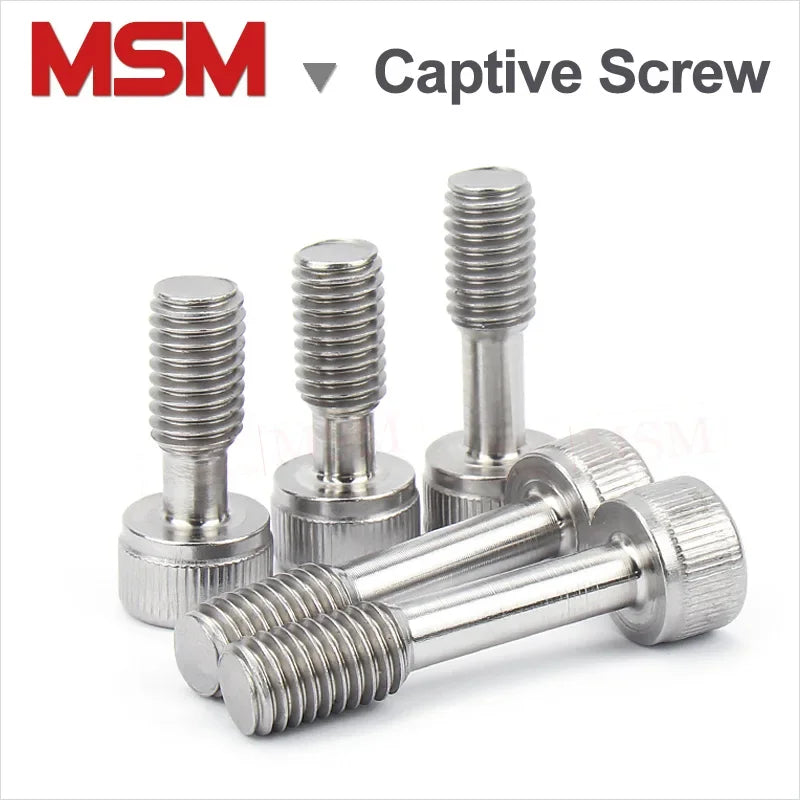 10/6 Pcs Stainless Steel Hexagon Socket Short Head Reduced Shanke Screws/Bolts Half-thread Captive Screw Anti-drop M3 M4 M5 M6/8