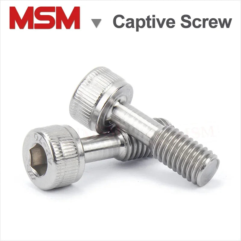 10/6 Pcs Stainless Steel Hexagon Socket Short Head Reduced Shanke Screws/Bolts Half-thread Captive Screw Anti-drop M3 M4 M5 M6/8