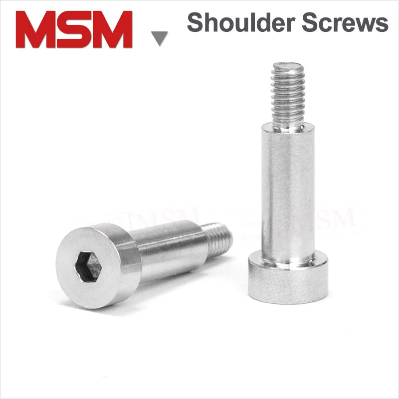 10 Pcs Stainless Steel Hexagon Socket Cup Head Shoulder Screws High Tensile Roller Bearing Screw Bolt Convex Bolt M2 M3