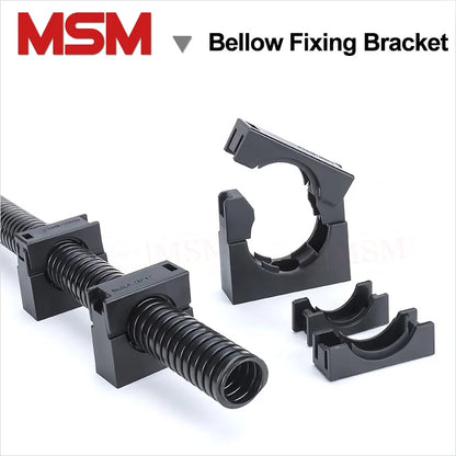 10Pc Bellow Hose Nylon Hoop Buckle Corrugated Pipe Fixing Bracket Nylon Pipe Clamp AD10 13 15.8 18.5 21.2 25 28.5 34.5 42.5 54.5