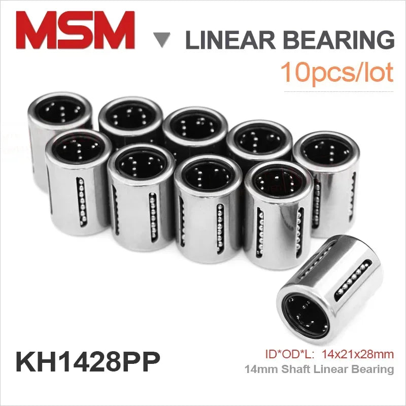 10pcs 14mm Linear Bearing  KH1428PP Pressing Bush Compact Thin Wall Shaft Bushing 14x21x28mm Slide Motion Guide CNC Parts