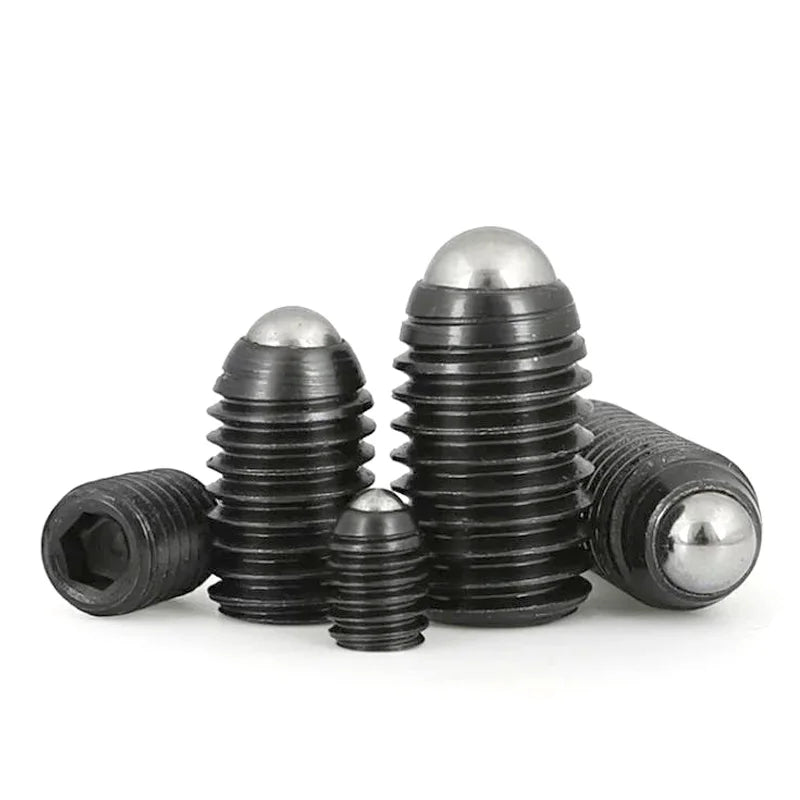 10pcs Allen Spring Ball Point Positioning Set Screws M8 M10 M12 Grade 12.9 Black Hex Socket Spring Ball Plunger Screw