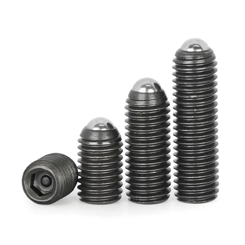 10pcs Allen Spring Ball Point Positioning Set Screws M8 M10 M12 Grade 12.9 Black Hex Socket Spring Ball Plunger Screw