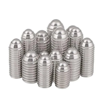 10pcs Stainless Steel Hex Socket Spring Ball Plunger Screw  Positioning Allen Grub Bolt Ball Point Set Screws  M3 M4 M5 M6