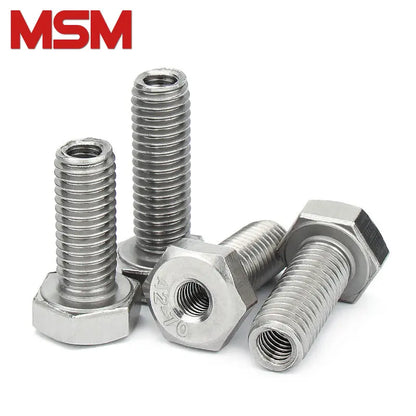 1Pcs Outer Hex Internal and External Tooth Adapter Bolt Male Female Thread Conversion Nut 304 Stainless Steel Hollow Stop Screws