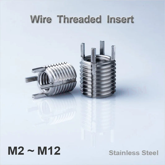 1Pcs Stainless Steel Screw Threaded Repair Inserts Latch Pin Screw Coiled Wire Helical Sleeve M2 M3 M4 M5 M6 M8 M10 M12