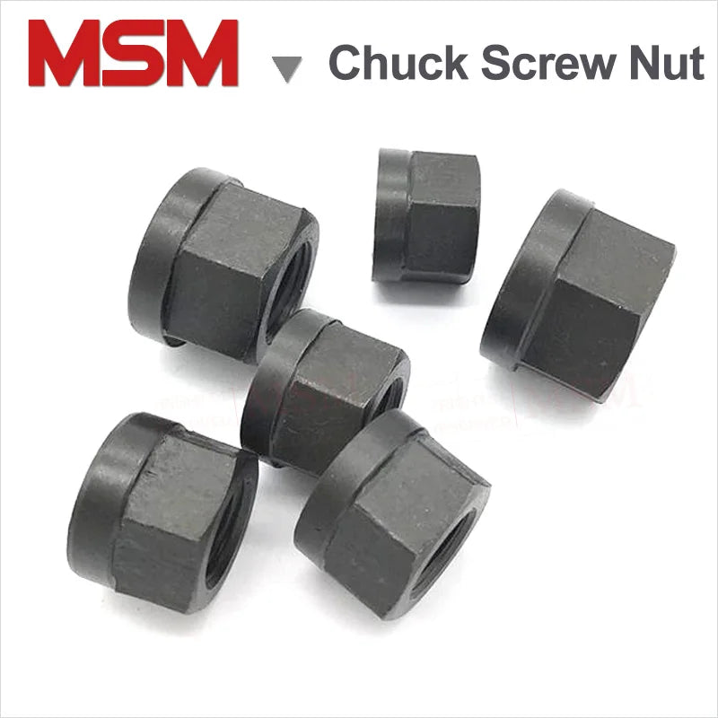 1pcs Carbon Steel Dual End Screw With Nut Double head Screw For CNC Three/Four Claw Chuck Connecting/Fastening M10 M12 M14 M20