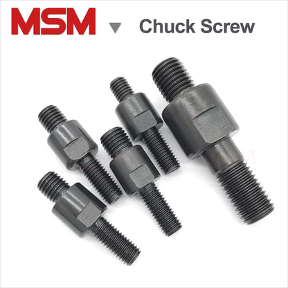 1pcs Carbon Steel Dual End Screw With Nut Double head Screw For CNC Three/Four Claw Chuck Connecting/Fastening M10 M12 M14 M20