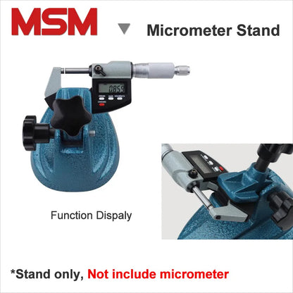 1pcs MSM Micrometer Stand Cast Mini Universal Flexible Micrometer Base Holder Stand for Clamping Micrometer