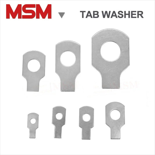 2/10/20/100 PCS Stainless Steel Tab Washers With Long Tab GB854 Single Lug Collar Locking Tab Washer [M3-M36]