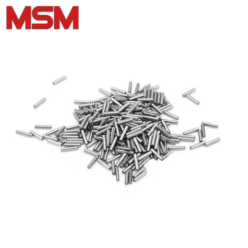 200pcs Diameter 1.5mm Needle Pins Roller GCr15 Bearing Steel Parallel Cylindrical Pin Positioning Dowel Length 3~20mm