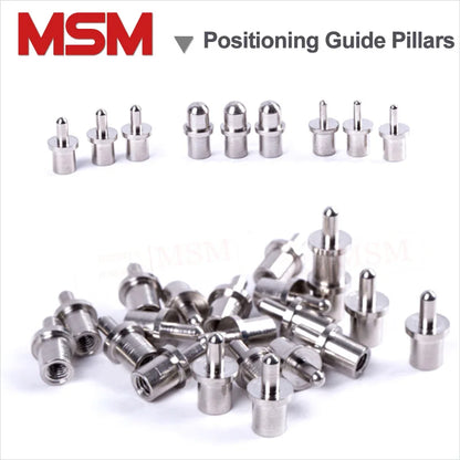 20PCS Nickeled Round Head Positioning Guide Pillars Length 11mm M3 Screw Guide Pin For Support Plate PCB Testing Frame etc Usage