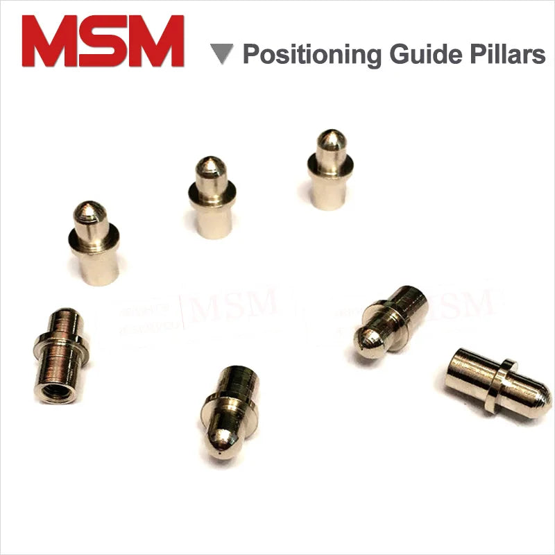 20PCS Nickeled Round Head Positioning Guide Pillars Length 11mm M3 Screw Guide Pin For Support Plate PCB Testing Frame etc Usage