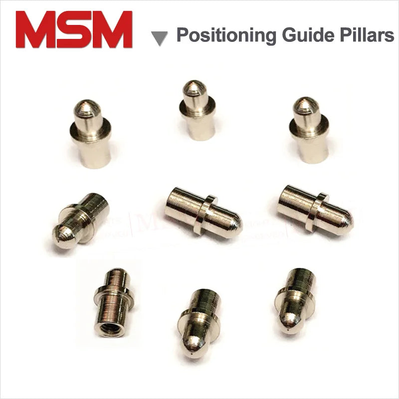 20PCS Nickeled Round Head Positioning Guide Pillars Length 11mm M3 Screw Guide Pin For Support Plate PCB Testing Frame etc Usage