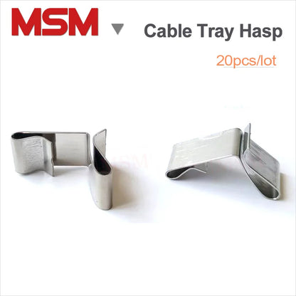 20PCS Stainless Steel Small Middle Big Solderless Hasp For Cable Tray Cover Installing Spring Clip Different Hemming Applicable