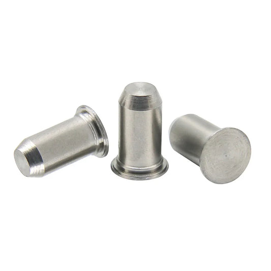 20pcs Stainless Steel Flush-Head Pilot Pins TPS 3 4 5 6 Self-Clinching Press Riveted Positioning Pins  For Sheet of 1mm