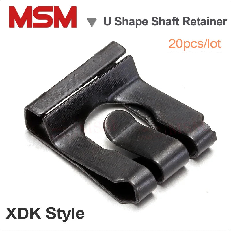 20pcs/lot 65Mn Steel U Shape Shaft Retainer Elastic Retainning Clip For Shaft Antiloose Circlip DK/XDK M4 M5 M6 M8 M10 M12 M16