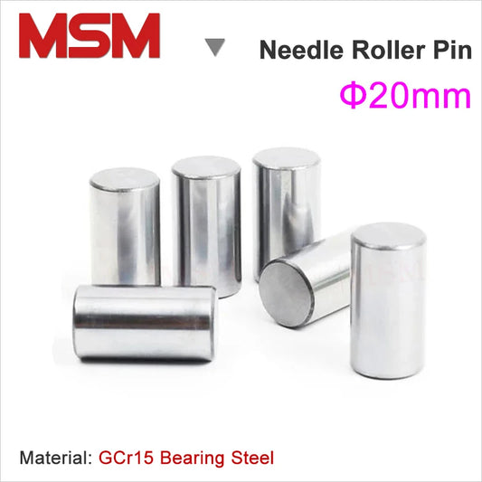 20pcs Diameter 20mm Needle Rollers Bearing Pins GCr15 Bearing Steel Locating Dowel Cylindrical Pin