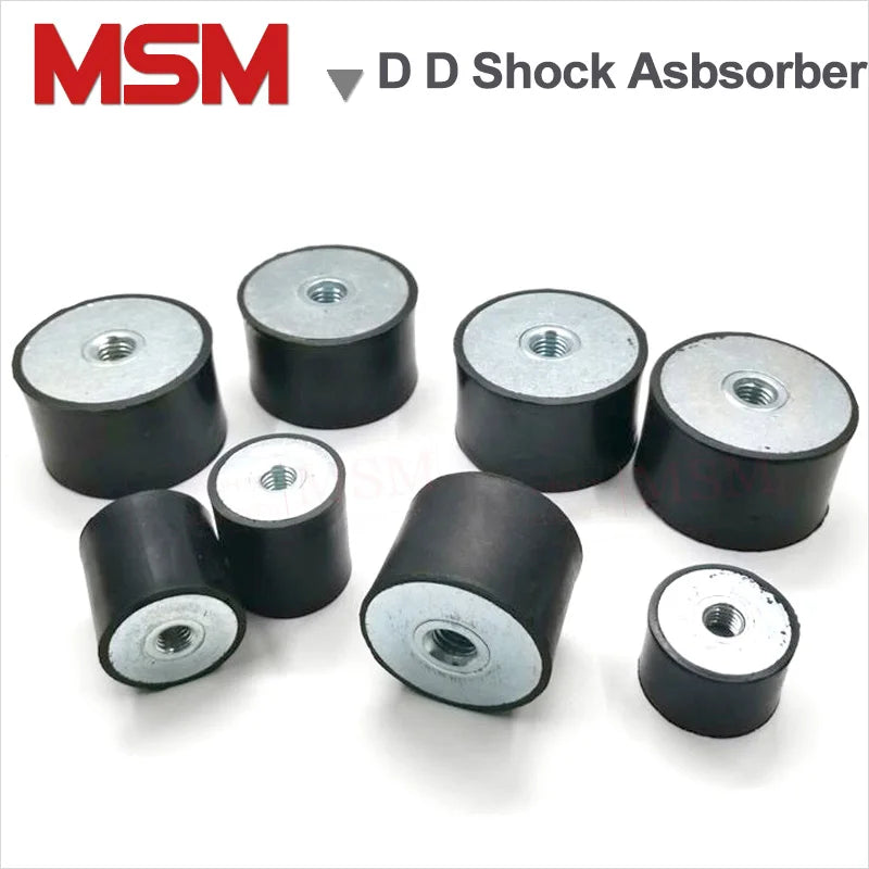 2PCS Female Thread Rubber Shock Absorbers Anti Vibration Isolator Damper Ø10-100mm M4/5/6/8/10/12/16 Rubber-Metal Silentblock
