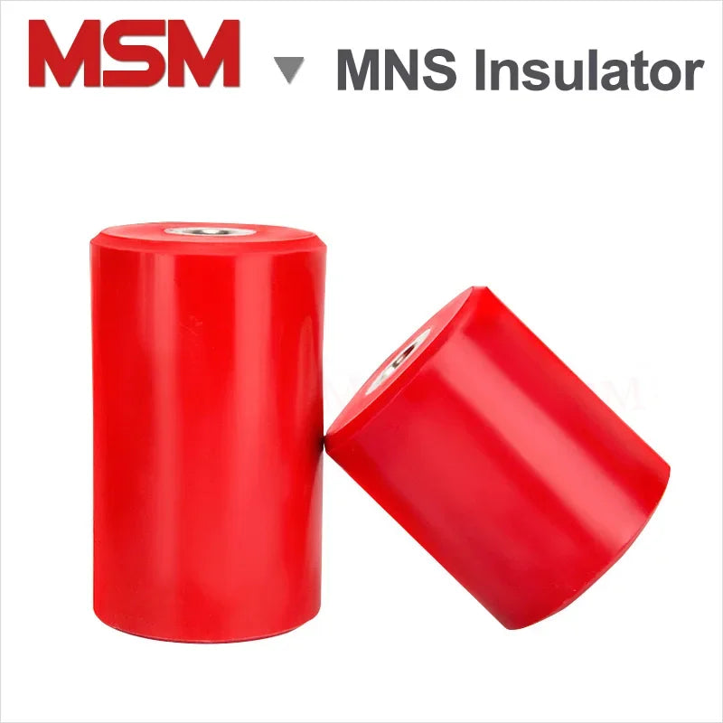 2PCS  MNS Cylinder Shape Insulator Dia.20 30 40 50 60mm Height 30~100mm M6 M8 M10 M12 Electric Closet Power Distribution Cabinet