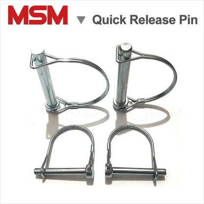 2PCS Spring Carbon Steel Round Arch Wire Shaft Locking Pin Safety Coupler Retainer D Shape Buckle Pin Farm Trailers Wagons