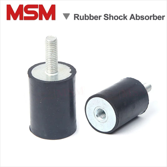 2Pc  Male To Female Thread Rubber Shock Asbsorber Anti Vibration Isolator Mounting Feet Crash Pad 8/10/15/20/25/30/40/50/60/75mm