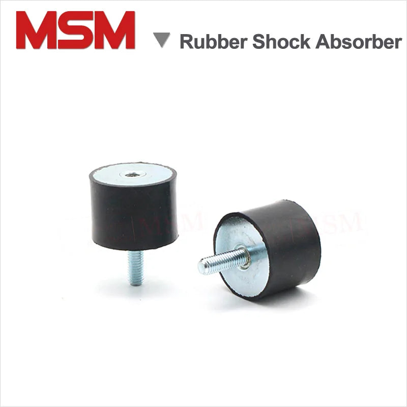 2Pc  Male To Female Thread Rubber Shock Asbsorber Anti Vibration Isolator Mounting Feet Crash Pad 8/10/15/20/25/30/40/50/60/75mm