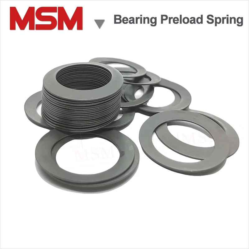 2Pcs Bearing Preload Spring Gasket Spindle Clearance Compression Spring Washer Disc Spring Washer ID 70/75/85/90/65/101/106/111