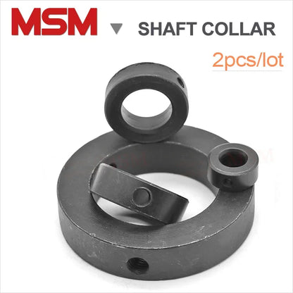 2Pcs Carbon Steel Shaft Collars Bore 8-30mm Screw Tighten Shaft lock Ring DIY Axle End Fixed Ring GB884 Positioning Metal Bush