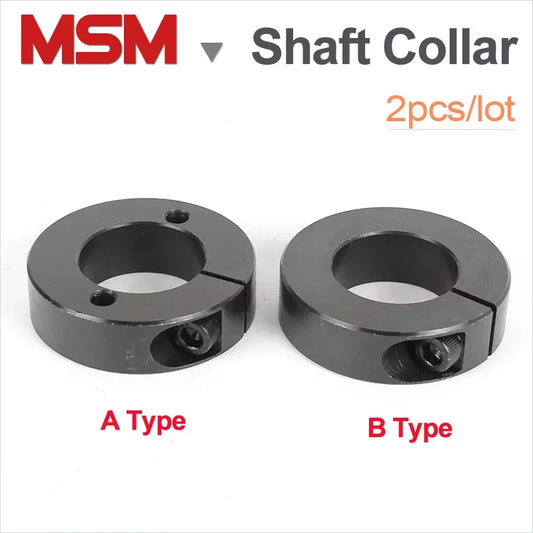 2Pcs Open Type Carbon Steel Shaft Collars Diameter 6mm 8mm 10mm 12mm 13mm 15mm 16mm 18mm 20mm Shaft Locking Sleeve