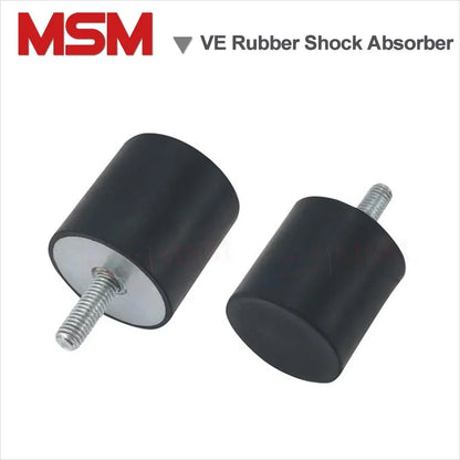 2Pcs VE One End Male Thread Rubber Shock Asbsorber Anti Vibration Isolation Mounting Feet Crash Pad Size 10~80mm Screw M4~M12