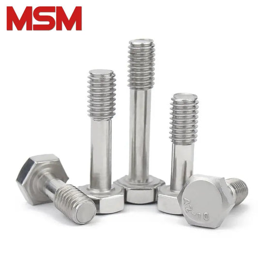 2pcs Hexagon Captive Screws with Waisted Shank 304 Stainles Steel M5 M6 M8 M10 M12 Half Thread Male Bolt Anti-Release GB838