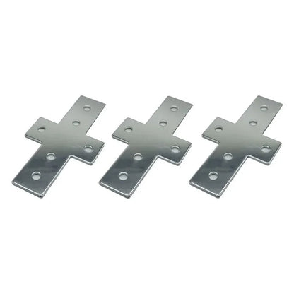 2pcs L Shape Hole Joining Strip Plate T Shape Flat Aluminium Profile Reinforced Angle Connector 2020 3030 4040 5050 4080 8080