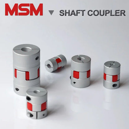 2pcs MSM Flexible Plum Couplings D30L42 Rubber Elastic Couples for Motor 10mm 12mm 14mm 16mm Clamp CNC Ballscrew Shaft Couplers