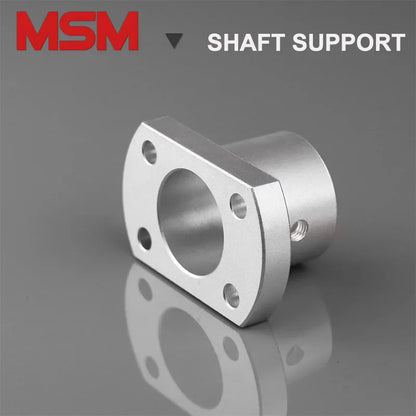 2pcs MSM Oval Flange Guide Shaft Support Seat 8/10/12/15/16/20/25/30/35/40/50mm Shaft Fixture Bracket Rod Holder Mount Connector