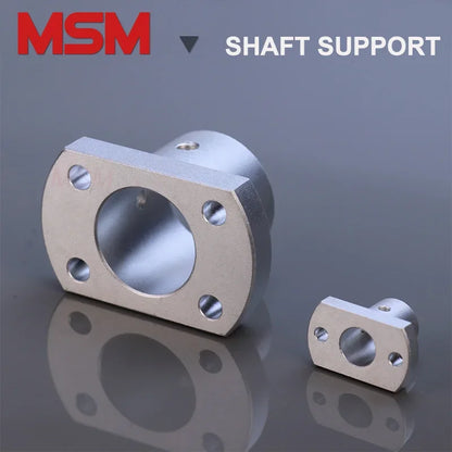 2pcs MSM Oval Flange Guide Shaft Support Seat 8/10/12/15/16/20/25/30/35/40/50mm Shaft Fixture Bracket Rod Holder Mount Connector