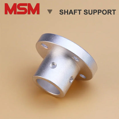 2pcs MSM Round Flange Guide Shaft Support Base 8/10/12/16/20/25/30/35/40/50mm Shaft Fixture Bracket Rod Holder Mount Connector