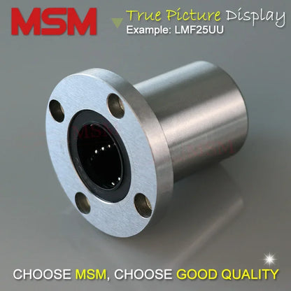 2pcs MSM Round Flange Linear Bearings LHFR/SMF/LMF6UU LMF8SUU LMF8UU LMF10UU LMF12UU LMF16UU LMF20UU LMF25UU LMF30UU LMF35UU(mm)