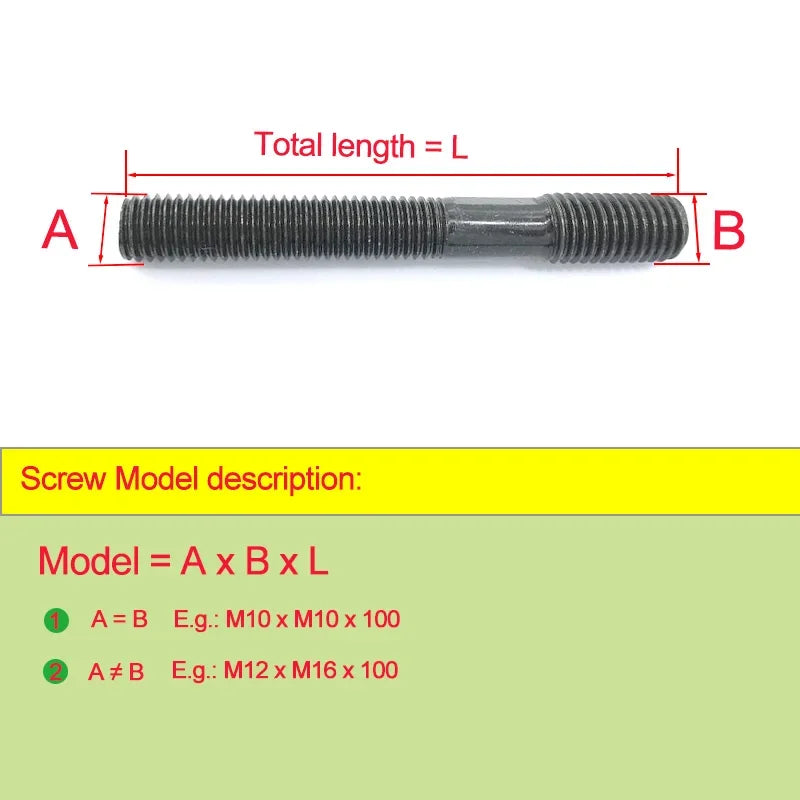 2pcs Meter Lathe Pressure Plate for Screw Pile M8 M10 M12 Instrument Lathe Turning Tool Pressure Plate Double Ends Screw