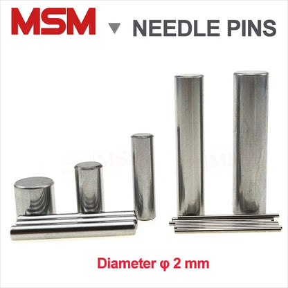 300/200/100PCS Diameter 2mm GCr15 Bearing Steel Cylindrical Pin Locating Dowel Needle Pin Roller Length [3-40mm]