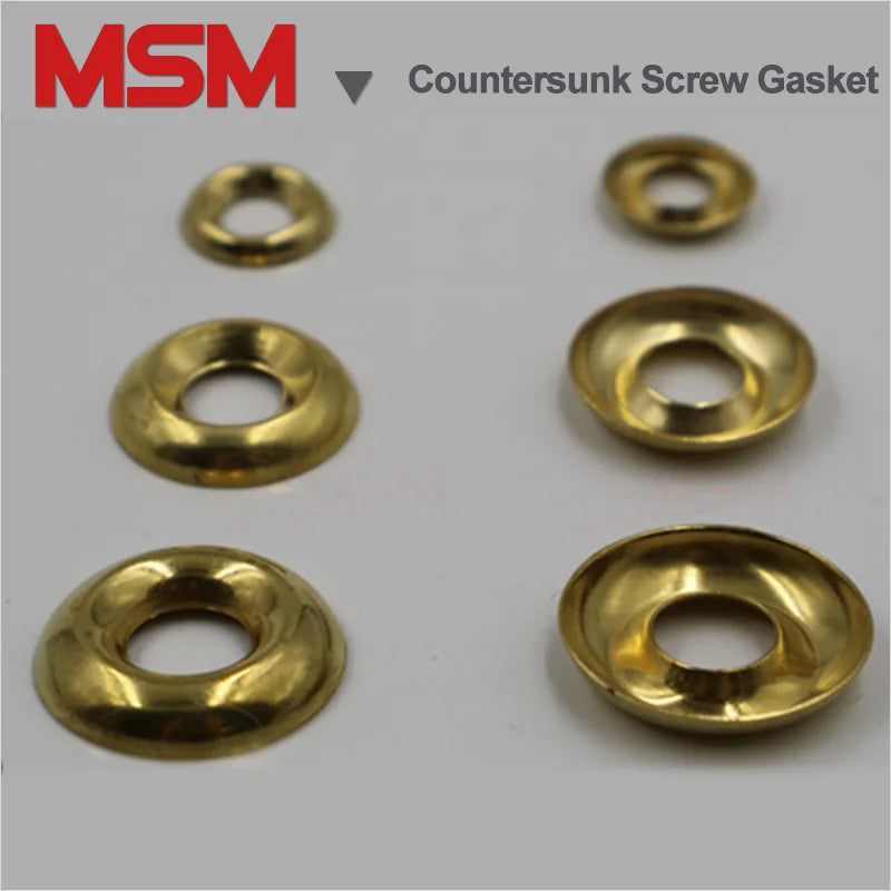 490/990 PCS H62 Brass Bowl Type Conical Washer Concave Convex Gasket Countersunk Washer Hollow  Fish Eye Type 3.5~9.9MM