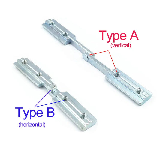 4pcs Aluminum Profile Simple Any Angle Connector Jointed Straight Line Connector Angle Free Adjusted EU Angled Groove Connector