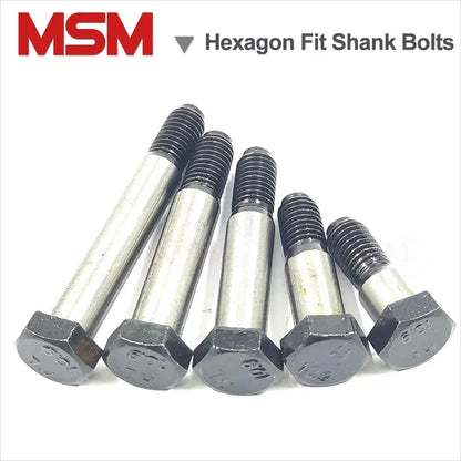 5 Pcs Grade 8.8 Hexagon Fit Shank Bolts For Reaming Holes Hexagon Plug Bolts Shoulder Screw M16
