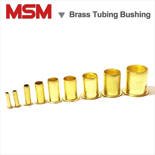 50pcs Brass Tubing Bushing Nylon Tubing Oil Core/Copper Lining Core Oil pipe fitting Compression Sleeve 4 5 6 8 10 12 14 16 18mm