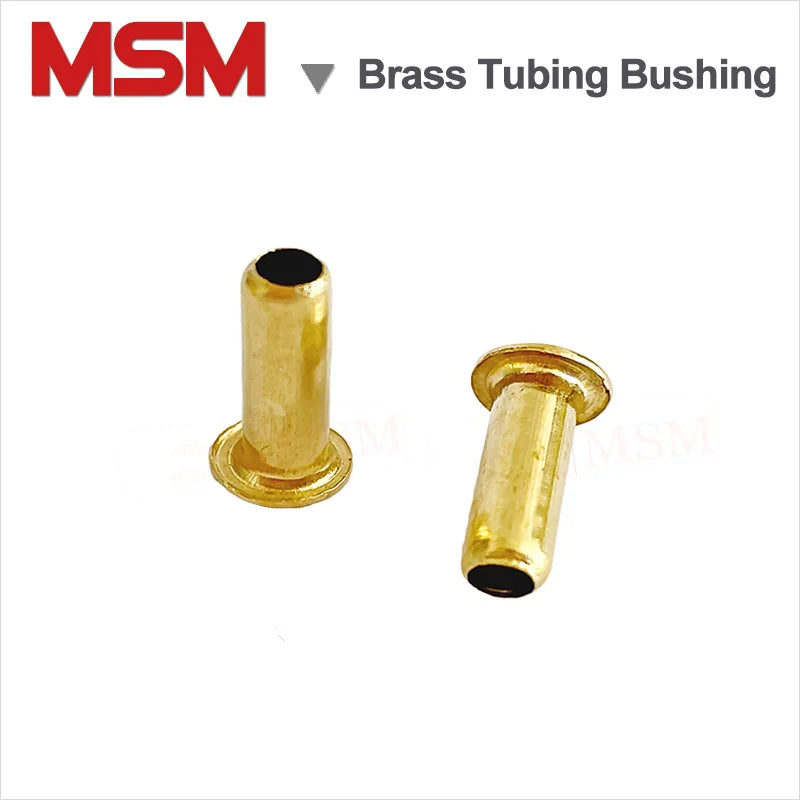 50pcs Brass Tubing Bushing Nylon Tubing Oil Core/Copper Lining Core Oil pipe fitting Compression Sleeve 4 5 6 8 10 12 14 16 18mm