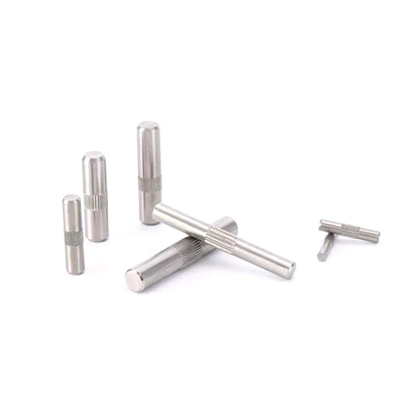 50pcs Middle Knurled Pins M2 2.5 3 4 5 6 Hinge Link Rods Pins Knurled Dowel Pins Locating Shaft Parallel Pin Toy Connecting Rod