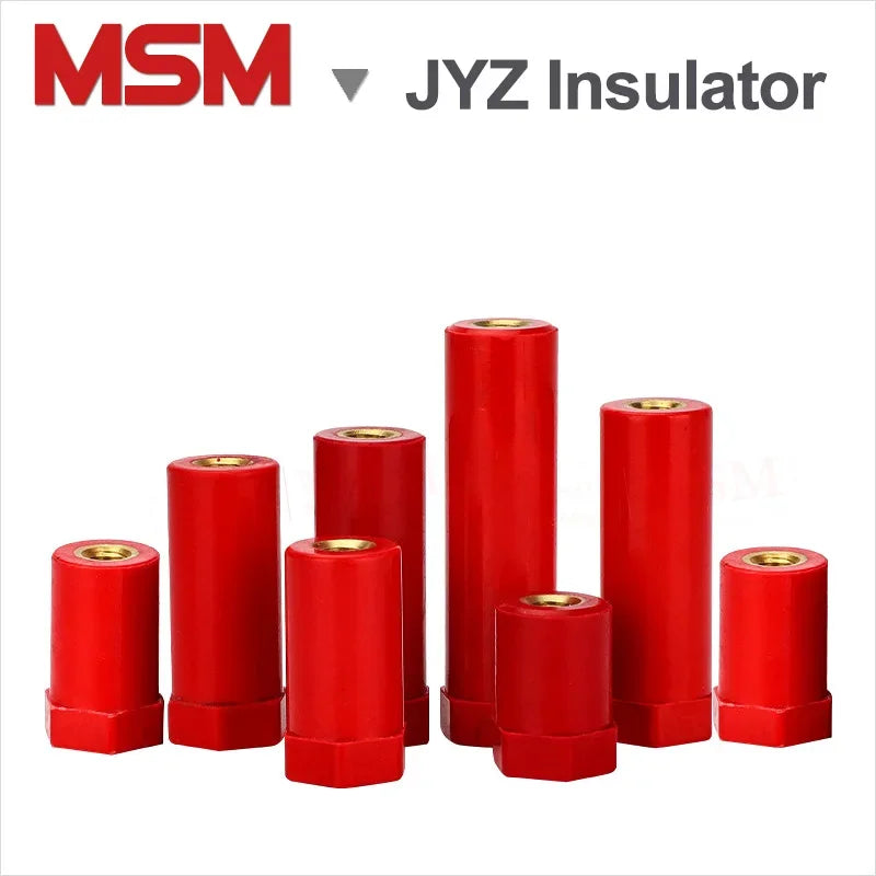 5PCS JYZ Double End Female Thread Cylinder Shape Hexagonal Insulator Dia.20mm Insulated Post Height 16~100mm Insulated Supporter